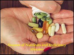 Sources of Nutrients and Deficiency Diseases