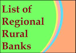 List of Regional Rural Banks and its Headquarters